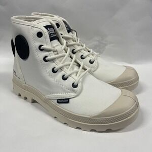 Palladium Boots Womens‎ 6.5 White Pampa HI HTG Supply Combat Canvas